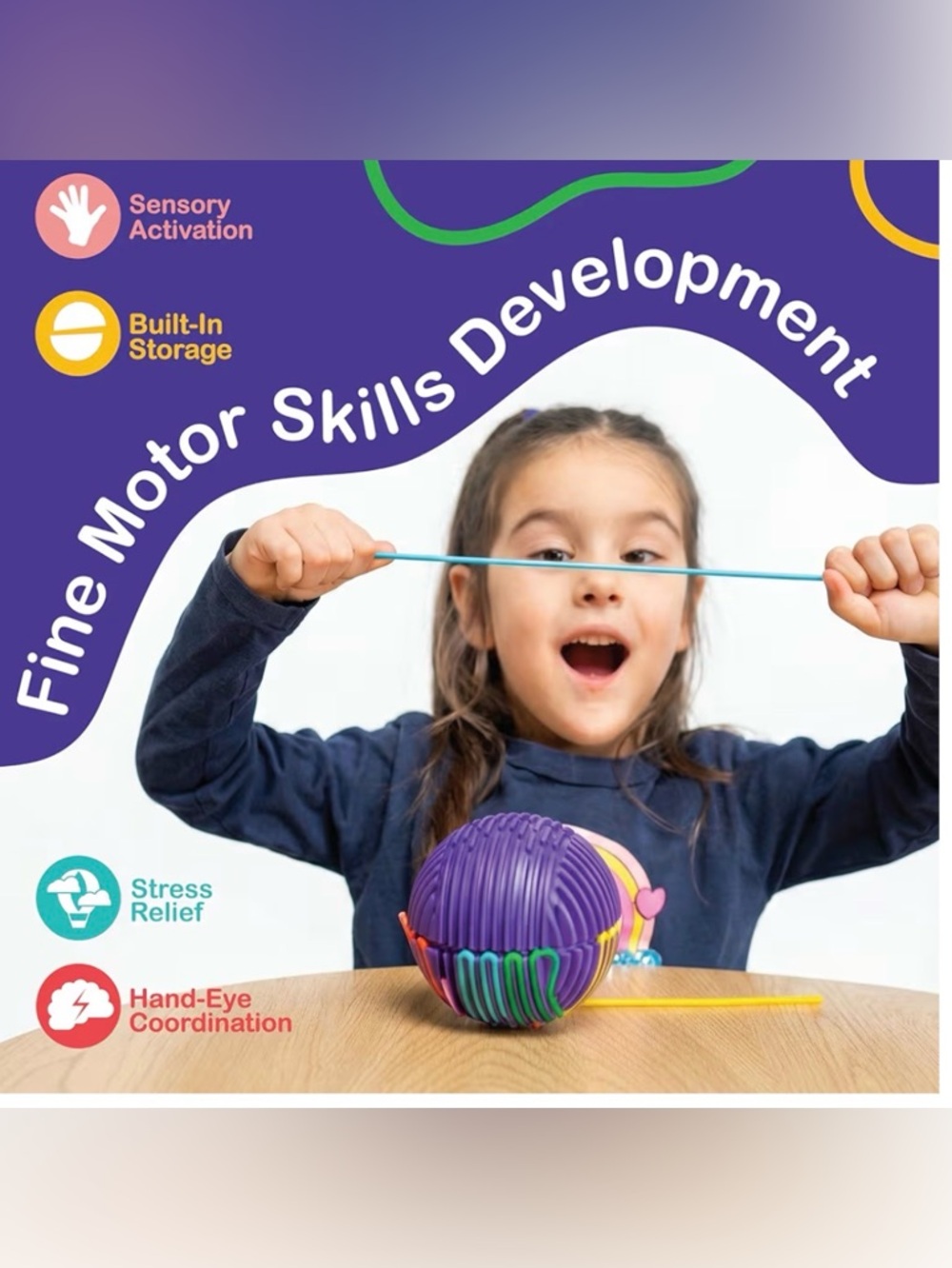 (New) Sensory Toy / ADHD Calming Focus Stress Relief Toy | Travel-Friendly | 3+